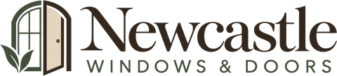 Windows Newcastle, windows and doors in Newcastle upon Tyne Windows Newcastle logo, an arched window and open door emblem with the words Newcastle Windows & Doors